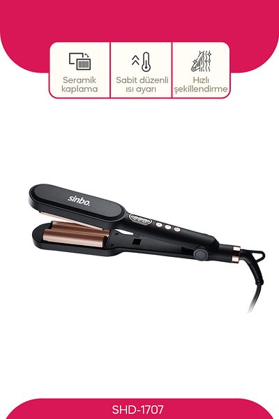 Sinbo Shd-1707 Professional Digital Water Wave Wag Automatic Hair Styling Tongs
