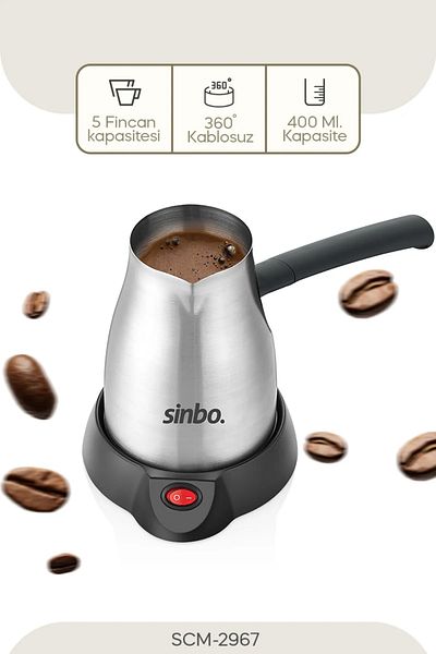Sinbo Scm-2967 Inox Electric Coffee Pot
