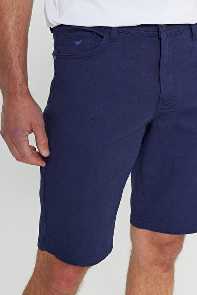 AC&Co / Altınyıldız Classics Slim Fit Dar Kesim 5 Cep Armürlü Şort