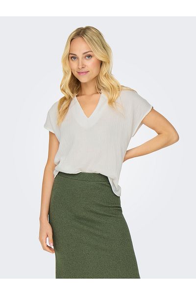 JDY JDYTHEIS LIFE S/S TOP WVN DIA