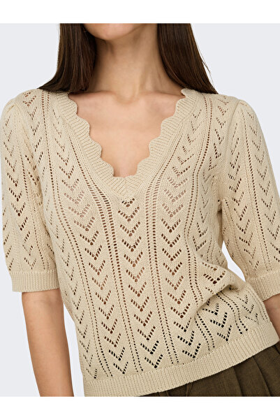 JDY Jdytikka Is 2/4 Struct Pullover - Knt