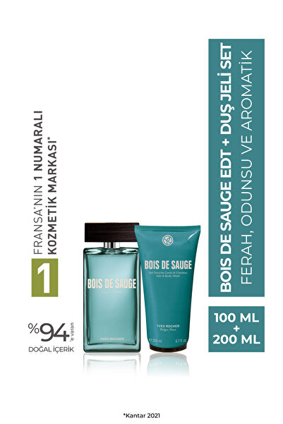 Yves Rocher Orijinal Boy Bois De Sauge Parfüm Seti