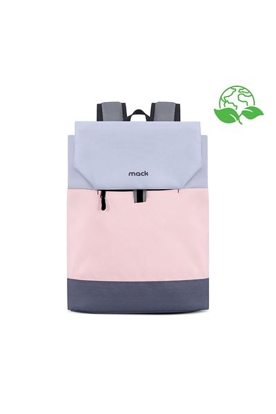 Mack Zen Eco Mce-1302 14.1" Casual Backpack - Pink Gray