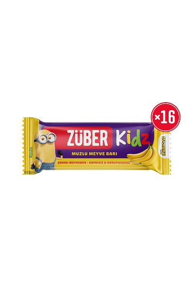 Züber Kidz Fruit Bar with Banana 25g X 16 Pieces