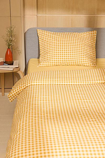Trendyol Collection Pojedynczy wzór kratki gingham 160x220cm Zestaw, łatwy produkt