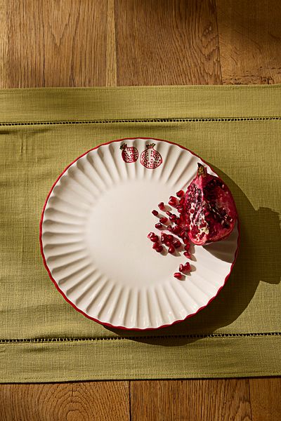 Trendyol Collection Multicolored Cermaik 4-Piece 27 cm Patterned Presentation Plate