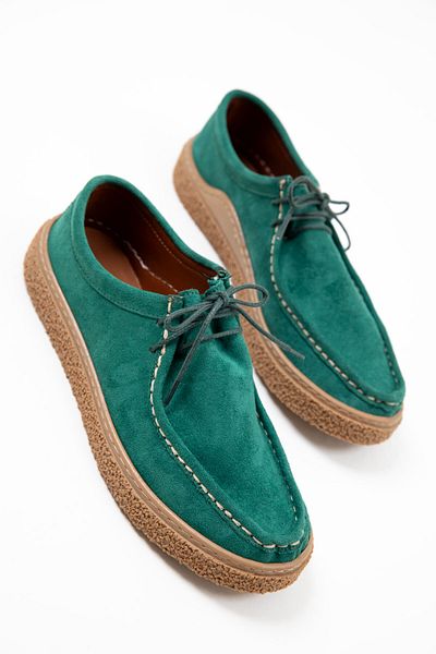 SOHO Grüne Wildleder-Freizeitschuhe 20261