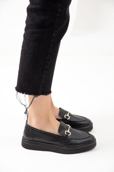 SOHO Siyah Kadın Loafer Ayakkabı 20260