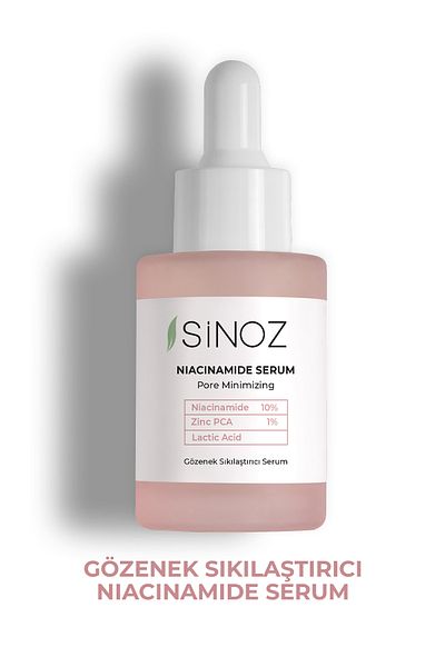 SİNOZ Porenstraffendes Talgausgleichendes Anti-Akne-Serum Niacinamid 10 % + Zink Pca 1 % 30 ml