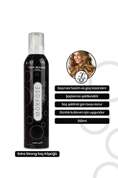 Morfose Extra Strong Saç Köpüğü 350 ml 2 Adet