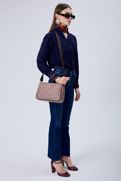 Fossil Geantă de umăr și crossbody pentru femei Tram Powder 05FO25Y5033