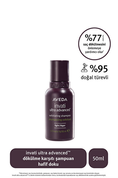 Aveda invati ultra advanced dökülme karşıtı şampuan: hafif doku 50ml