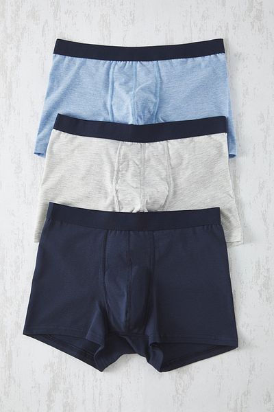 Trendyol Collection 3er-Pack flexible Boxershorts aus Baumwolle in Blau und Marineblau – TMNAW20BX0063