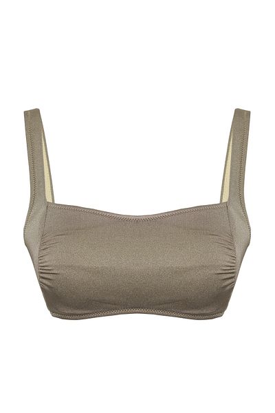 Trendyol Collection Khakifarbenes Bralette-Bikinioberteil – TBESS25BU00035