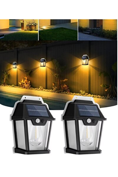 gaman 2 Adet 3 Modlu Hareket Sensörlü Güneş Enerjili Solar Lamba Fotoselli So...