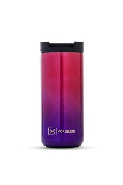 Hydrobrew Double Wall Insulated Tumbler Water Bottle - Chrome, 500ml