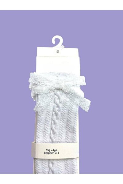 Zekids Girl's Cotton Knee-High Bow Socks