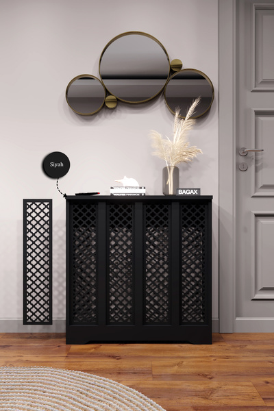 BAGAX Zeugma Model, Siyah Renk,iç Ölçü 76 Cm Dış Ölçü 80 Cm Petek Kaplama, Dr...