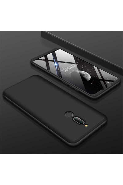 noktaks Xiaomi Redmi 8 Compatible - Case Anti-Fingerprint 3 Pieces Ays Cover - Black - T11029