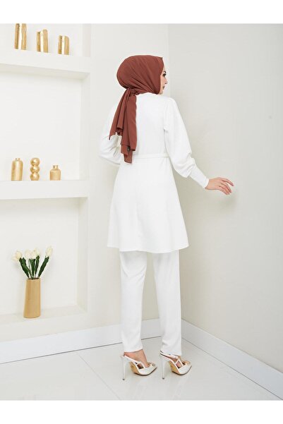 Moda Krash ΣΤΟΛΗ MODAL TREND ΜΕ ΛΕΠΤΟΜΕΡΗ ΖΩΝΗ ΜΕ ΦΕΡΜΟΥΑΡ