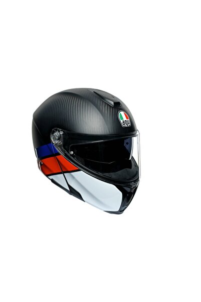 AGV KASK/SPORTMODULAR MLT PLK LAYER CARBON/RED/BLUE