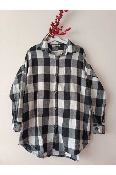 HC Boutique Jachetă cămașă oversize Lumberjack de cașmir