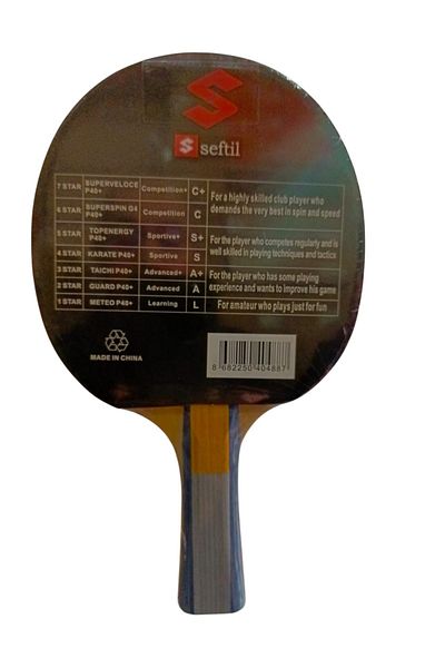Seftil S0084 Gold Butterfly Table Tennis Racket
