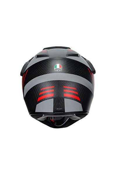 AGV Kask/ax-9 Multı Plk Refractıve Adv Matt Carbon/red