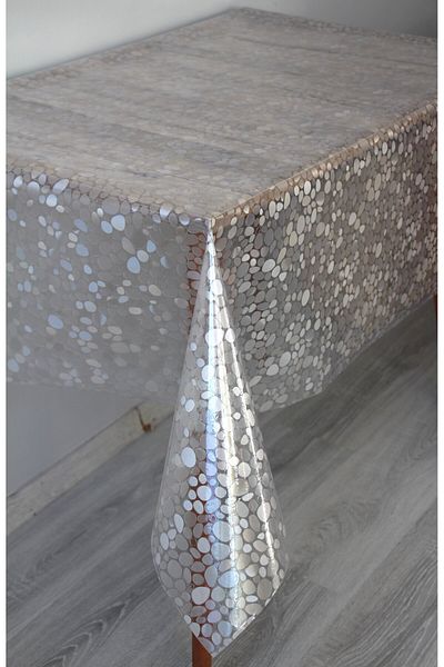 DDHOME 0.18 Thick Transparent Pattern Static Erasable Glass Icing Tablecloth - 0011-Dropround