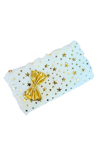 Glanart Light Cream Plush Pen Holder - Single Compartment, Lined, 23X12 cm