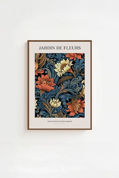 Artavessa Комплект за картини с кафява рамка от истинско дърво - Модел 10
