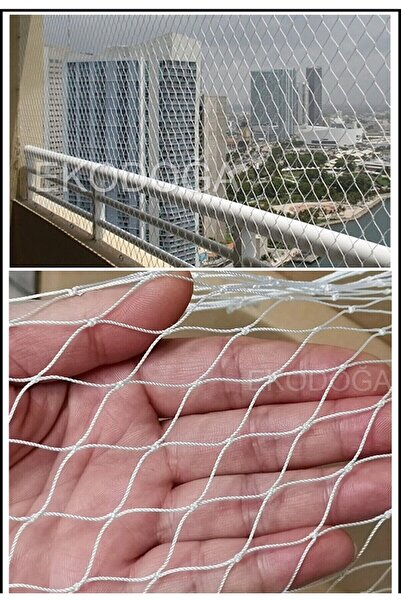 Ekodoğa Balkon Filesi 2,5x10 Metre Kuş Filesi Kedi Filesi Güvercin Önleme Ağı...