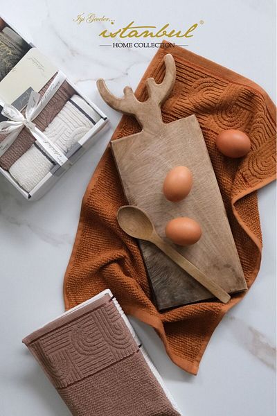 İyi Geceler İstanbul 100% Cotton Babylon 5-Piece Boxed Towel Set 30X 50 cm