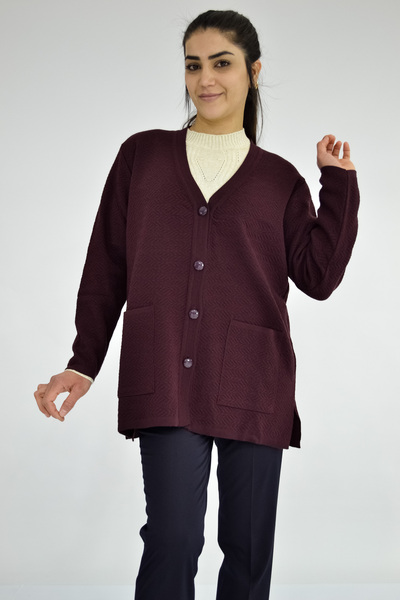 Tuğra V Yaka Kısa Triko Hırka