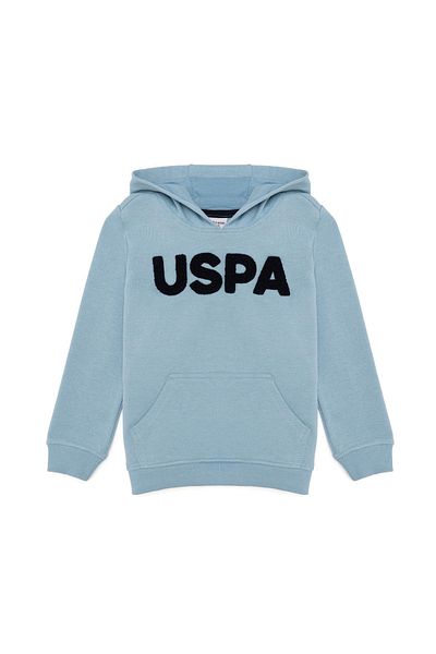 U.S. Polo Assn. Светлосин суитшърт за момче