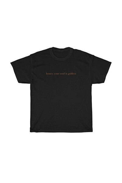 WOODROFFE Dušo moja - Zlatni Štampano Oversize kroj Dečko T-shirt