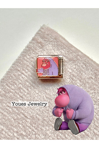 YOUES JEWELRY سحر إيطالي أنيق للجنسين - ستانلس ستيل، 9 مم، قطعة واحدة