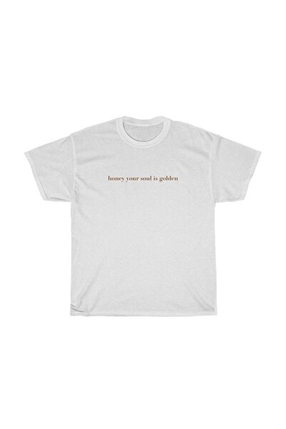 WOODROFFE Dušo moja - Zlatni Štampano Oversize kroj Dečko T-shirt