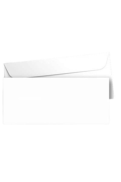 Doğan White Silicone Diplomat Envelope - 105*240 Mm, Flat No Window, 110 Grams, 250 Pieces