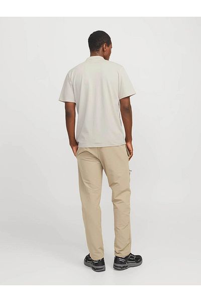 Jack & Jones Ανδρικό μπλουζάκι Jcofusıon Pıque Polo Ss Beige 12273127