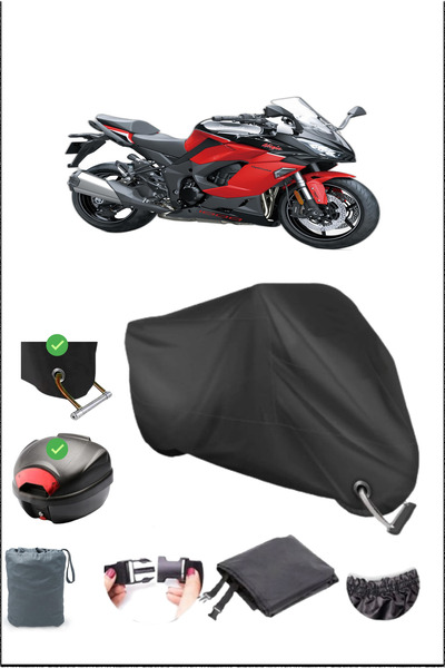 Breen Black Kawasaki Ninja 1000 Sx Rear Bag Lock Compatible Waterproof Canvas...