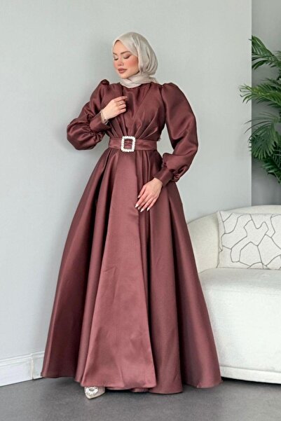 Şulemoda Giyim Καφέ βραδινό φόρεμα Princess