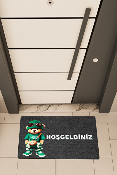 Dormot Home Υψηλής ποιότητας ψηφιακή εκτύπωση Μαύρο, πράσινο πατάκι πόρτας με...