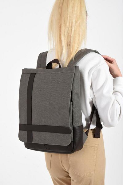 Baginn 35*22 cm Canvas Fabric Women's Business Backpack with Laptop Compartment - School Mega Bag