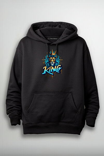 Merch&ice Kraljevski plavi lav Štampano unisex dukserica