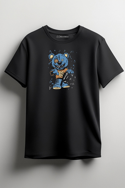 Merch&ice Plavi psihopatski medved Štampano unisex T-shirt