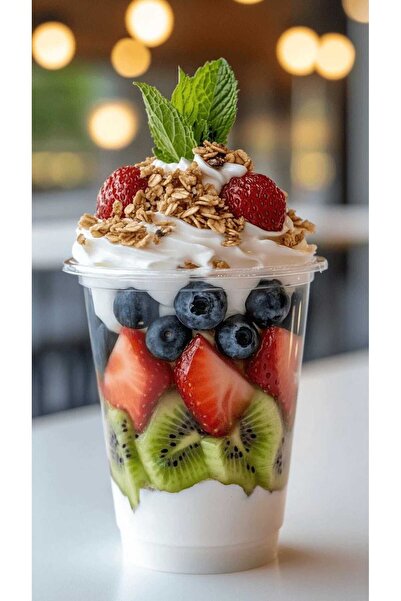 Evinizin Yardımcısı Sunumluk & Meze & Tatlı & Soğuk Meze Plastik Sup Kase 100...