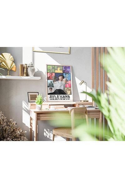 512 STORE Jeon Junkook K-Pop Star Aesthetic Music Wall Decor Painting Poster Frameless Design