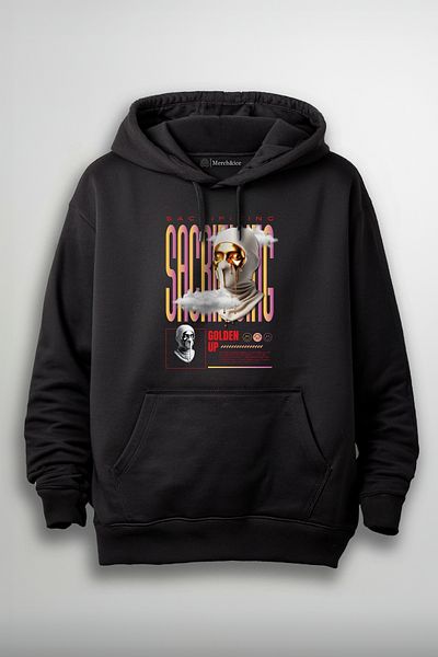 Merch&ice Hanorac unisex cu imprimeu Golden Up Sacrificing
