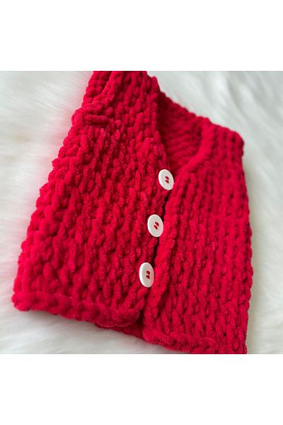 Home Hand Knitted Puffy Baby & Kids Vest